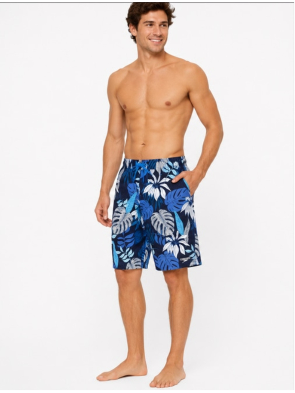Speedo Men's Multicolor Hawaiian Tropical Floral Board Shorts